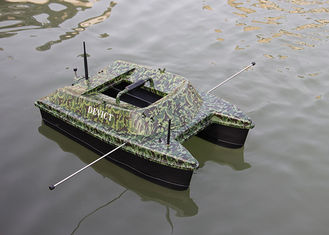 DEVC-308 camouflage catamaran bait boat / rc fishing bait boat 2.4GHz Remote Frequency