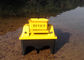 Yellow Rc Boat With Fish Finder , DEVC-103 Remote Control Bait Boat 4 class product for fishing