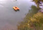 DEVC-302 Orange bait boat fish finder , catamaran bait boat style rc model